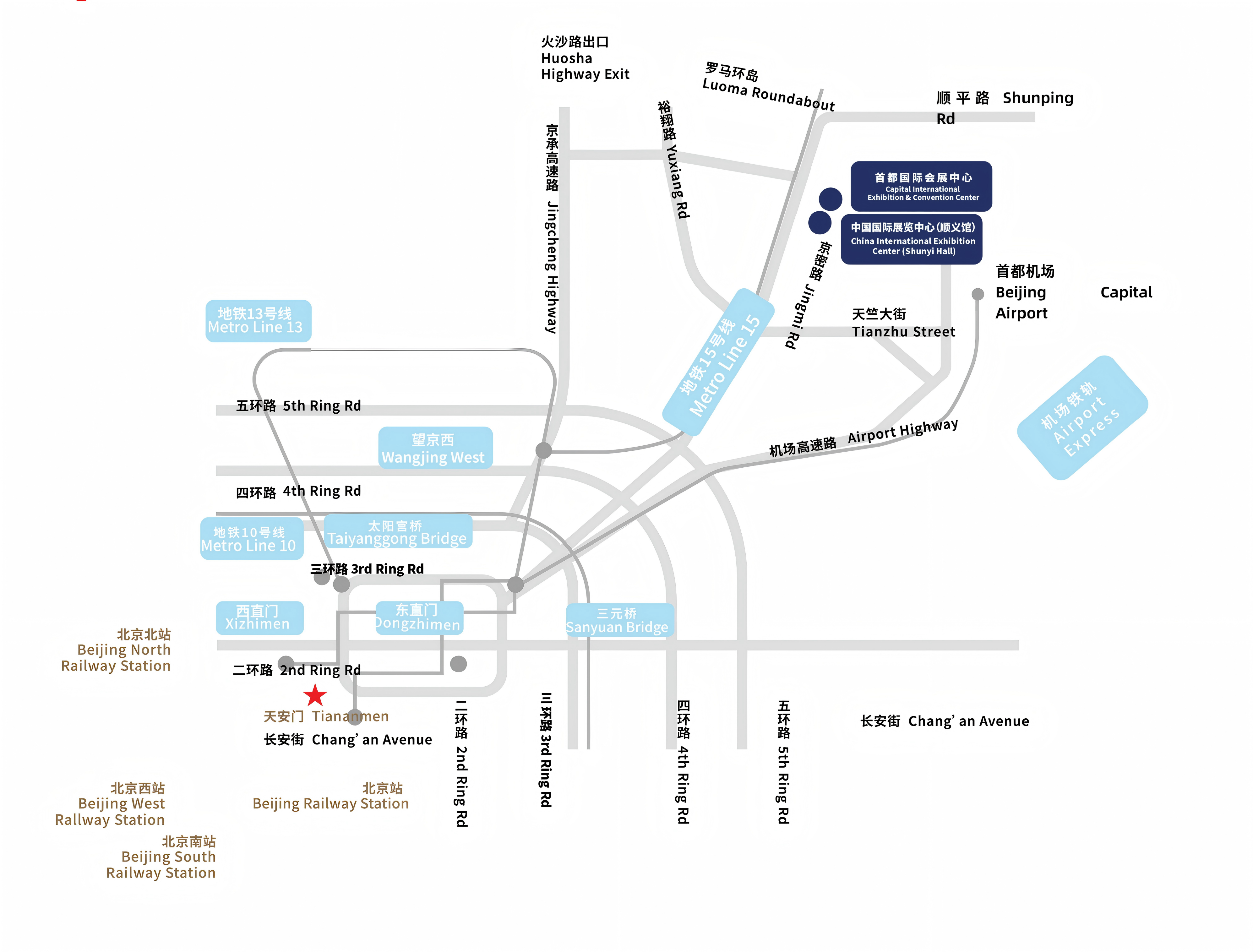 车展交通路线图
